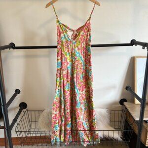 NWOT House of Harlow 1960 Bright Floral Print Maxi Dress XS